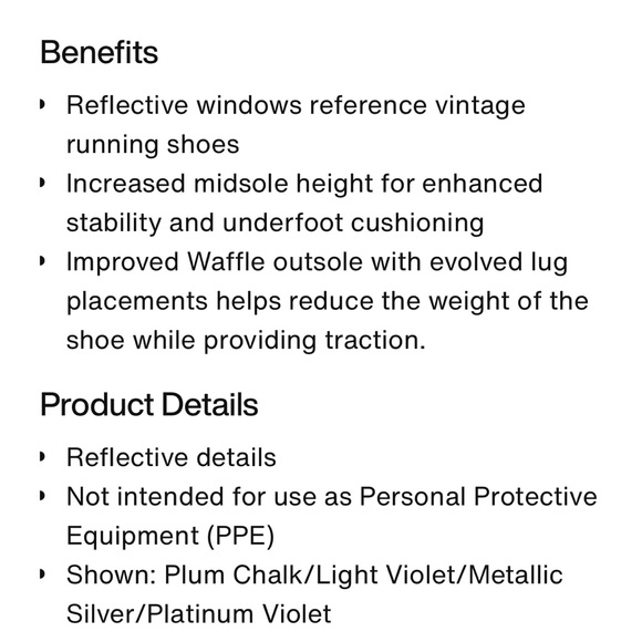 New with box NIKE women’s phoenix waffle light pink purple sneakers shoes - Picture 9 of 9